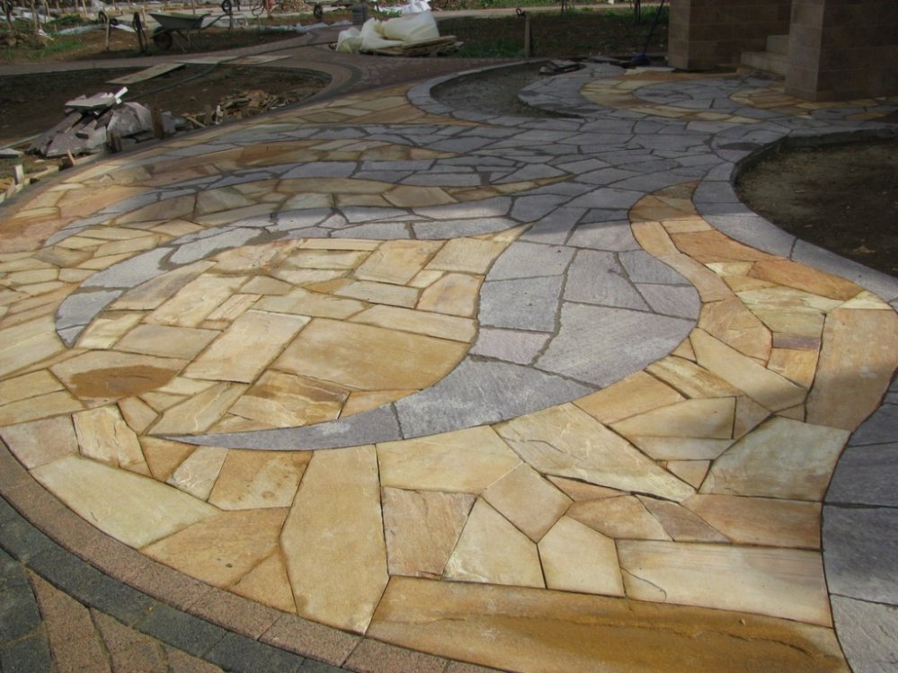 плитняк златолит мощение дорожек