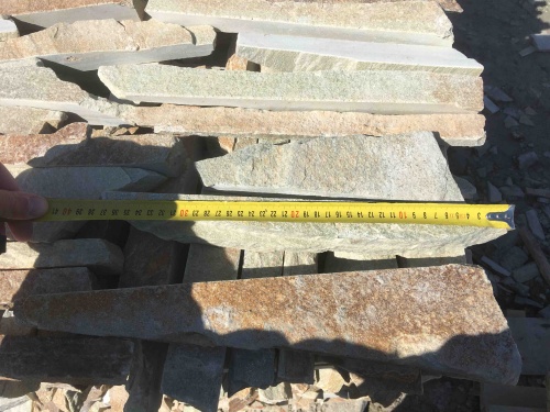 Горбушка златолит золотистый для облицовки купить в Элисте