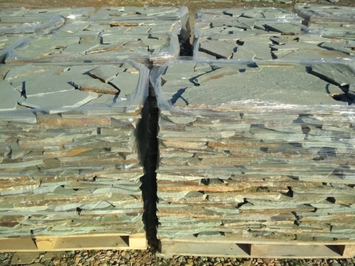 Плитняк златолит зелёный для цоколя, отмостки купить в Элисте