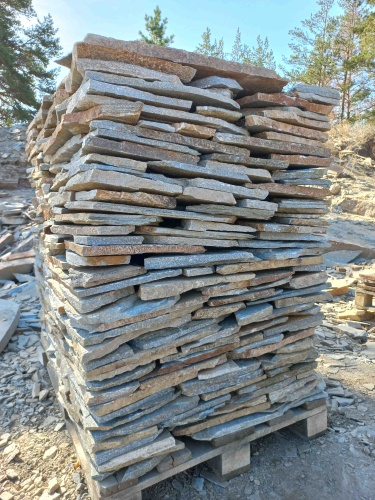 Плитняк златолит серебристый для цоколя, отмостки купить в Элисте