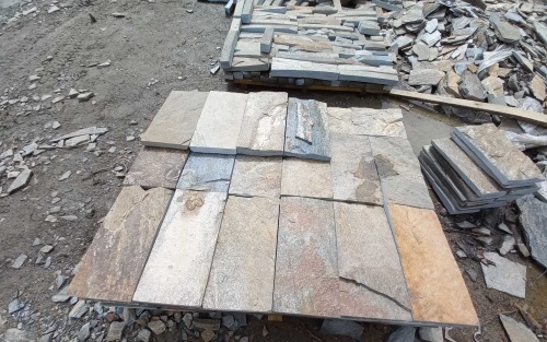 Плитка пилёная златолит Уральский для цоколя, отмостки купить в Элисте