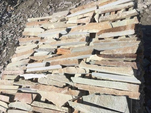 Горбушка златолит золотистый для облицовки купить в Элисте