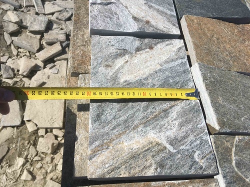 Плитка пилёная златолит Уральский для цоколя, отмостки купить в Элисте